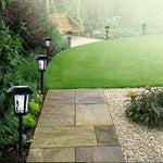 Elegant LED Solar Post Lights with Water Glass Lens - Lamp Outdoor