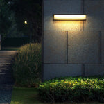 Contemporary Stainless Steel Linear LED Strip Outdoor Wall Light – Modern, Weatherproof for Garden Villa
