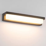 Contemporary Stainless Steel Linear LED Strip Outdoor Wall Light – Modern, Weatherproof for Garden Villa