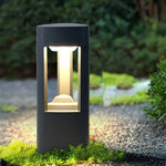 Triple-Side Emitting Solar LED Garden Bollard Lights Heart Design & Weatherproof - Lamp Outdoor