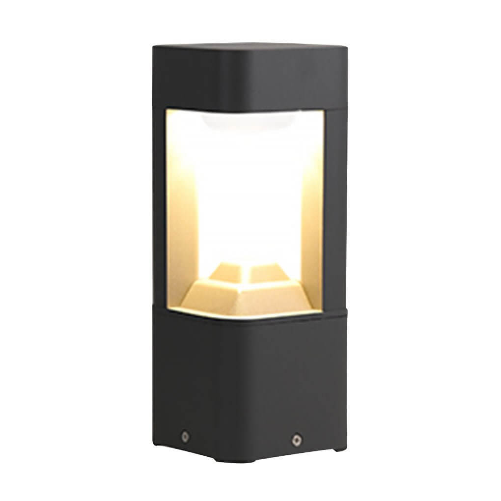 Triple - Side Emitting Solar LED Garden Bollard Lights Heart Design & Weatherproof