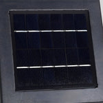 Solar panel component showing photovoltaic cells integrated for sustainable outdoor lighting power source