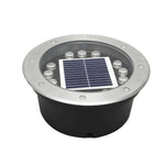 Solar Powered LED Metal Well Light - Lamp Outdoor