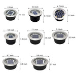 Solar Powered LED Metal Well Light - Lamp Outdoor