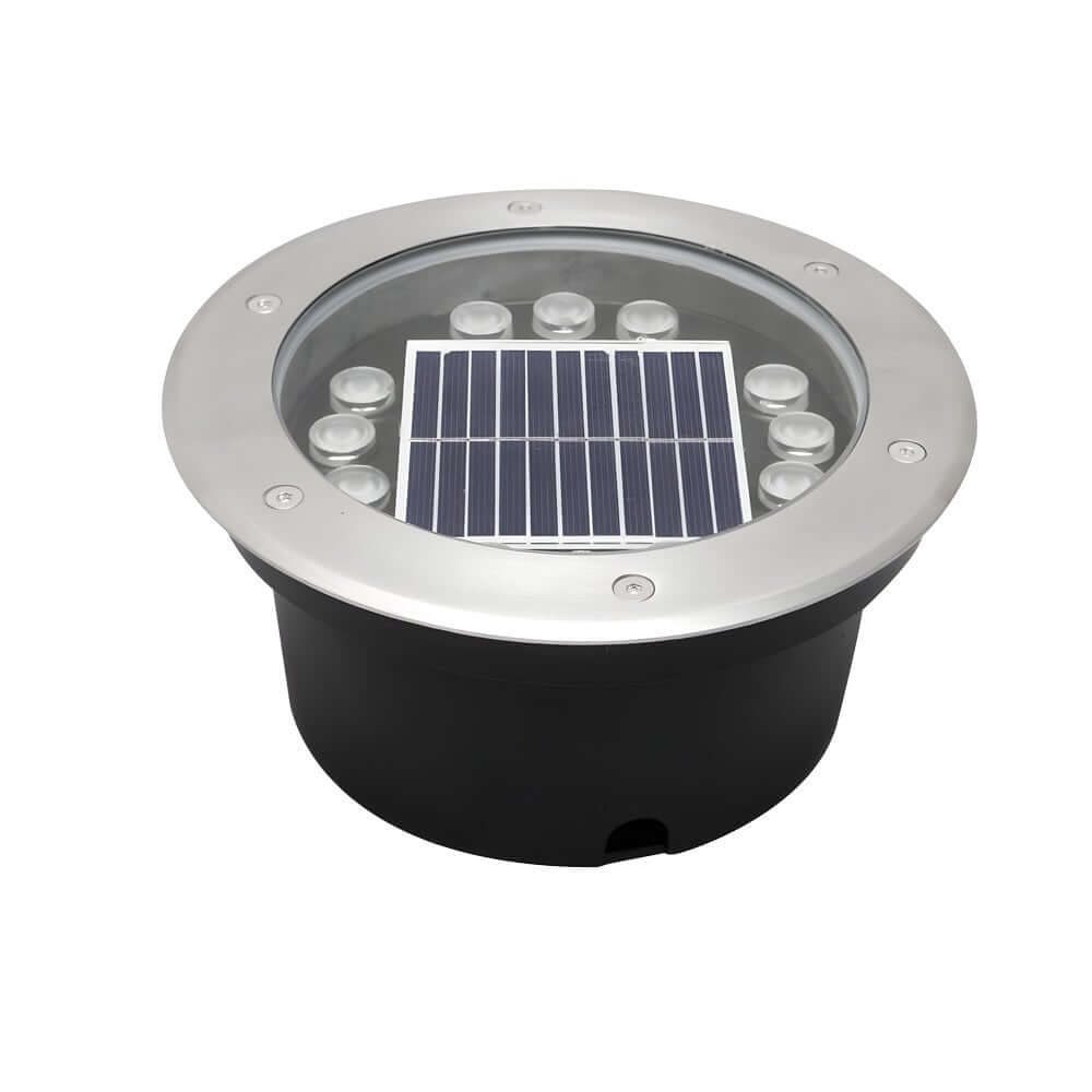 Solar Powered LED Metal Well Light