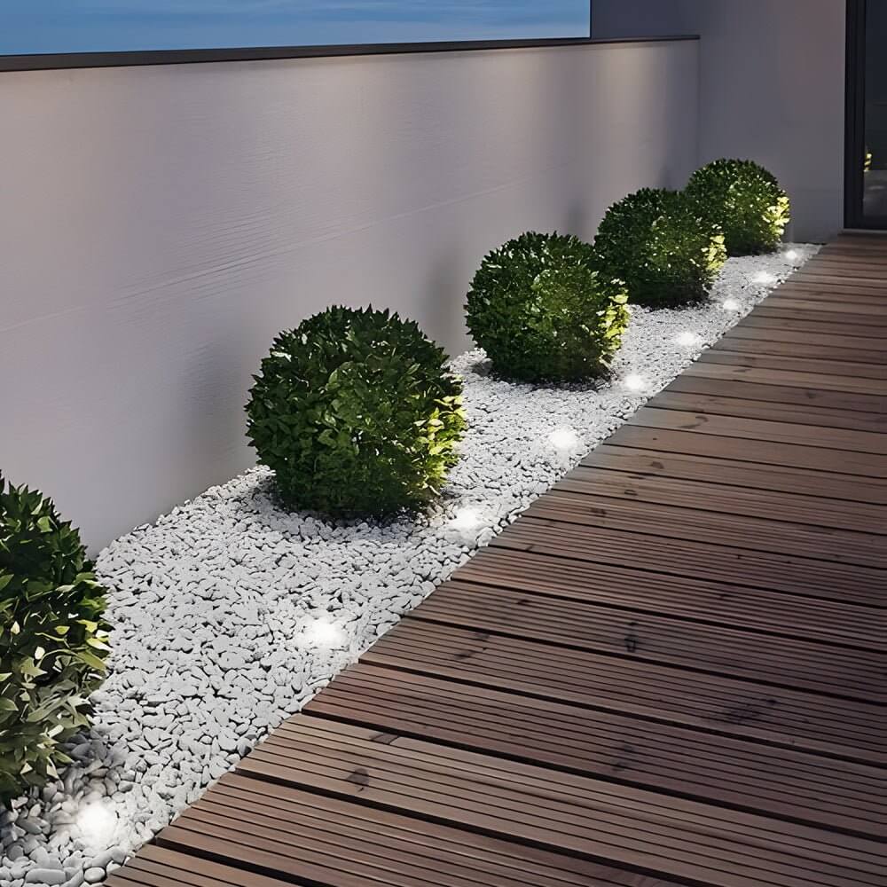 Solar Powered LED Metal Well Light