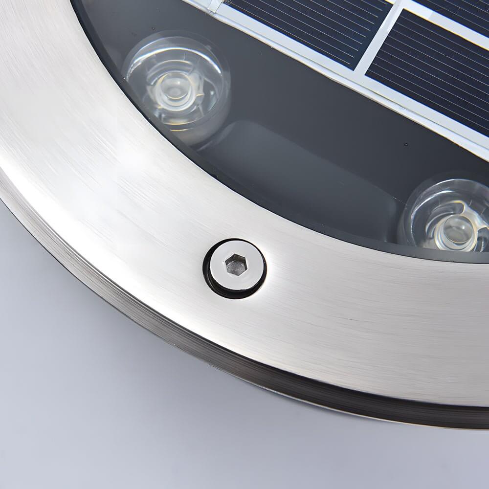 Solar Powered LED Metal Well Light