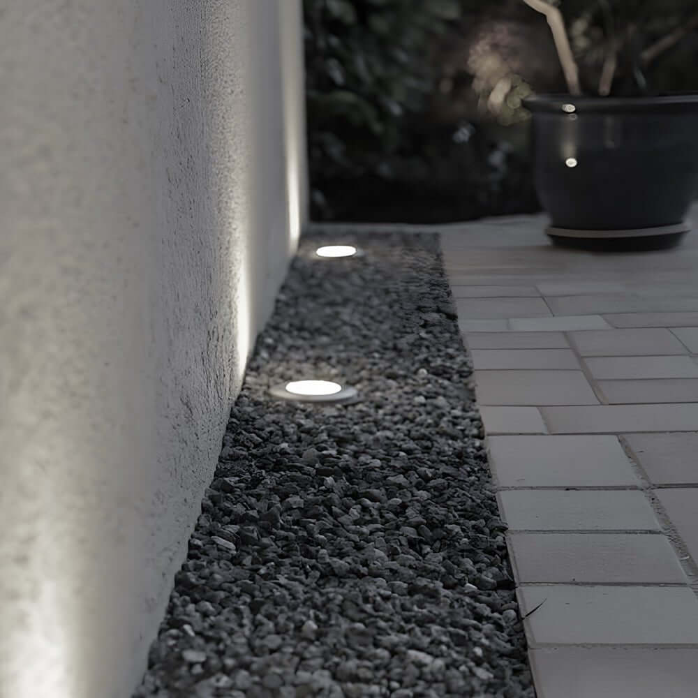 Solar Powered LED Metal Well Light