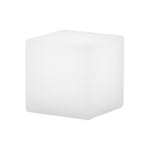 Solar - Powered Luminous LED Cube White Waterproof Outdoor Floor Light