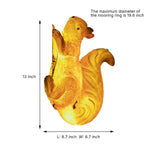 Technical drawing showing solar squirrel light dimensions with measurement specifications
