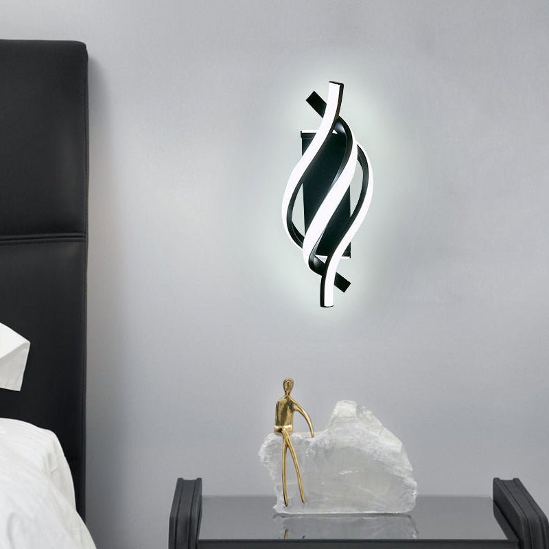 Spiral Minimalist Three Step Dimming LED Modern Wall Lamp Sconces Lighting - Lamp Outdoor