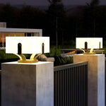 Square IP65 Waterproof LED Creative Modern Solar Fence Post Lights - Lamp Outdoor