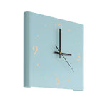 Square Metal Silent Backlit LED Corner Wall Clock Modern Wall Decor - Lamp Outdoor