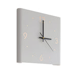 Square Metal Silent Backlit LED Corner Wall Clock Modern Wall Decor - Lamp Outdoor