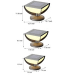 Square Metal Solar Garden Light LED Outdoor Light Post Waterproof Fence Column Head Lamp Pillar Light - Lamp Outdoor