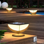 Square Metal Solar Garden Light LED Outdoor Light Post Waterproof Fence Column Head Lamp Pillar Light - Lamp Outdoor