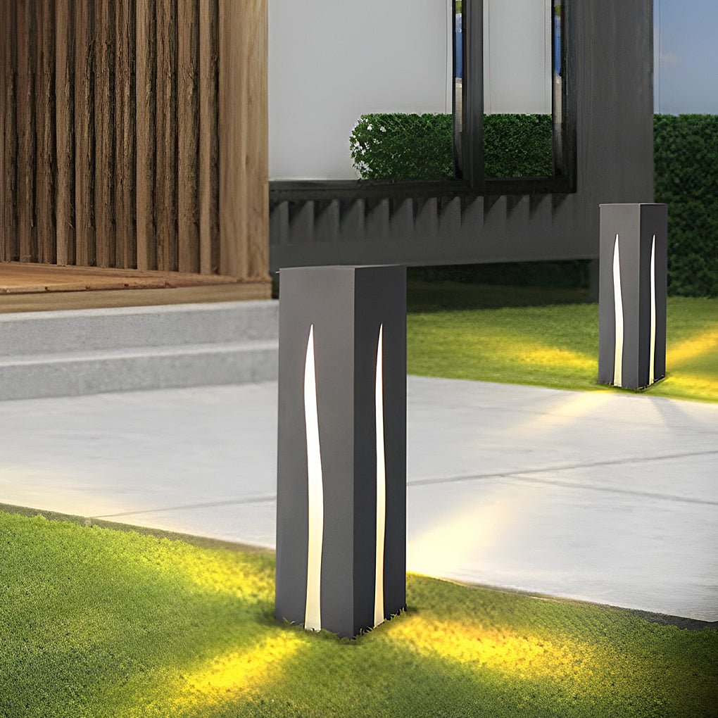 Elegant Rectangular Garden Pathway Lights Landscape LED Outdoor Illumination