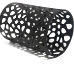 Stylish Black Solar Stake Pathway Light with Flamed SMD LEDs - 22.4 Inches Tall - Lamp Outdoor