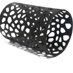 Stylish Black Solar Stake Pathway Light with Flamed SMD LEDs - 22.4 Inches Tall
