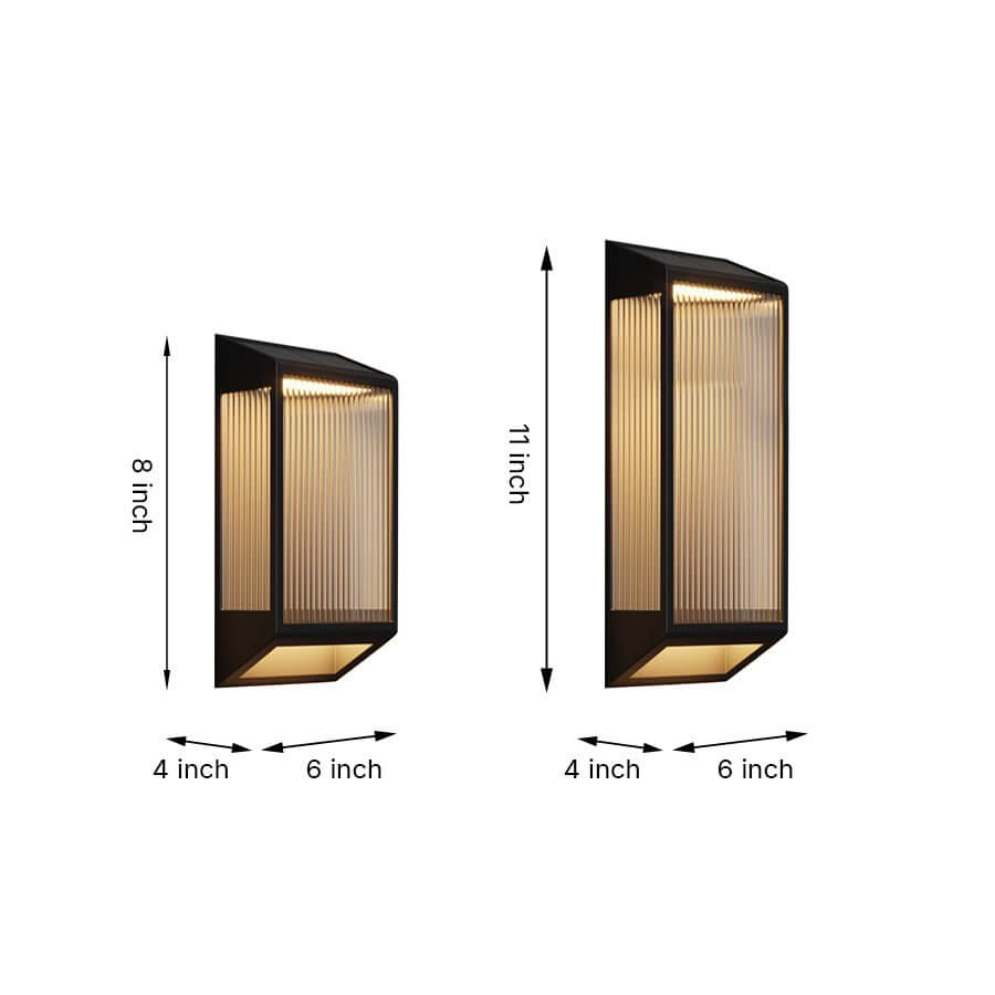 Stylish Vertical Ripped Acrylic LED Wall Lamp Waterproof & Modern Wall Lighting - Lamp Outdoor