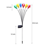 Swinging Solar LED Hot Air Balloon Lights 2 Pack for Outdoor Gardens - Lamp Outdoor