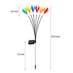 Swinging Solar LED Hot Air Balloon Lights 2 Pack for Outdoor Gardens