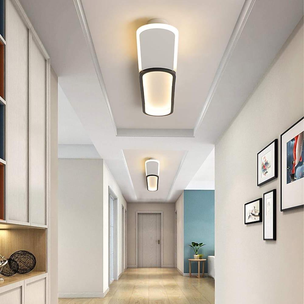 2 Rectangle Flush Mount Ceiling Light Minimalist LED Light - Lamp Outdoor