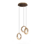 Ring Shaped LED Electroplated Metal Modern Pendant Light Hanging Lamp - Lamp Outdoor