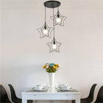 Multi Star Shaped Modern Pendant Lighting Metal Pendant Lighting - Lamp Outdoor