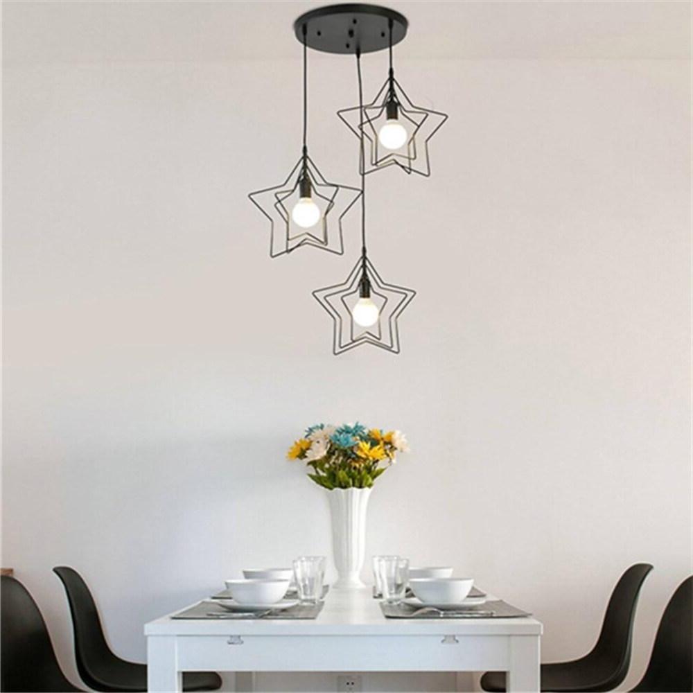 Multi Star Shaped Modern Pendant Lighting Metal Pendant Lighting - Lamp Outdoor