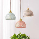 Artistic Semi Globe Ceramic Copper Pendant Light Modern Pendant Lighting - Lamp Outdoor