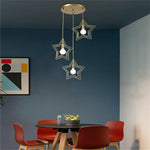 Multi Star Shaped Modern Pendant Lighting Metal Pendant Lighting - Lamp Outdoor