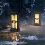Traditional LED Post Light Retro Black Waterproof Outdoor Garden Lighting