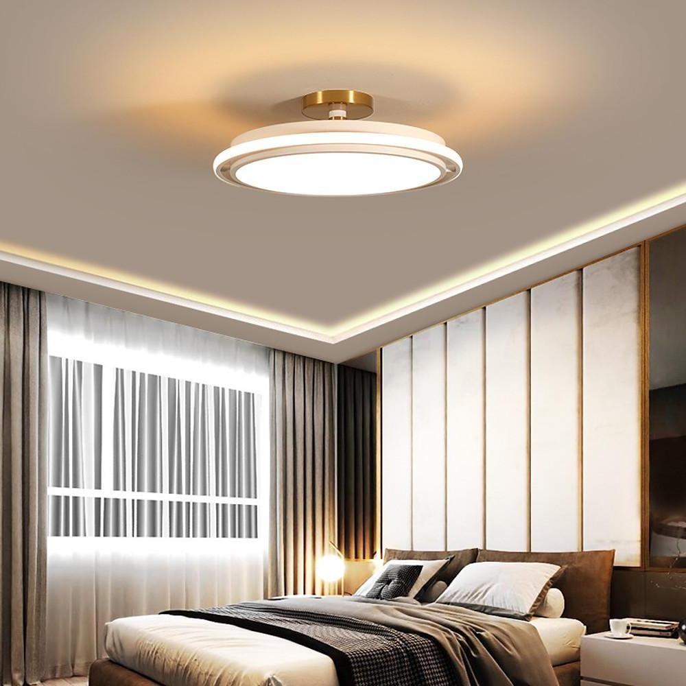Circular LED Modern Flush Mount Lighting Ceiling Lights Hanging Light - Lamp Outdoor