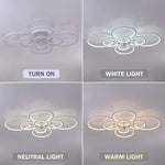 Elegant Semi Flush Mount Ceiling Lights with Unique Overlapping Rings - Lamp Outdoor