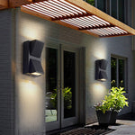 Waterproof Up & Down K-Type Black LED Outdoor Wall Lights - Lamp Outdoor