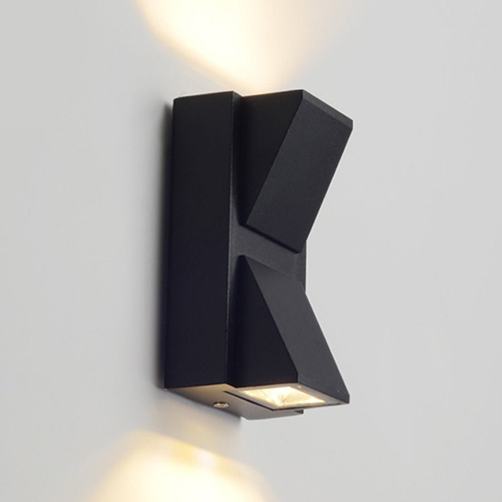 Waterproof Up & Down K-Type Black LED Outdoor Wall Lights - Lamp Outdoor