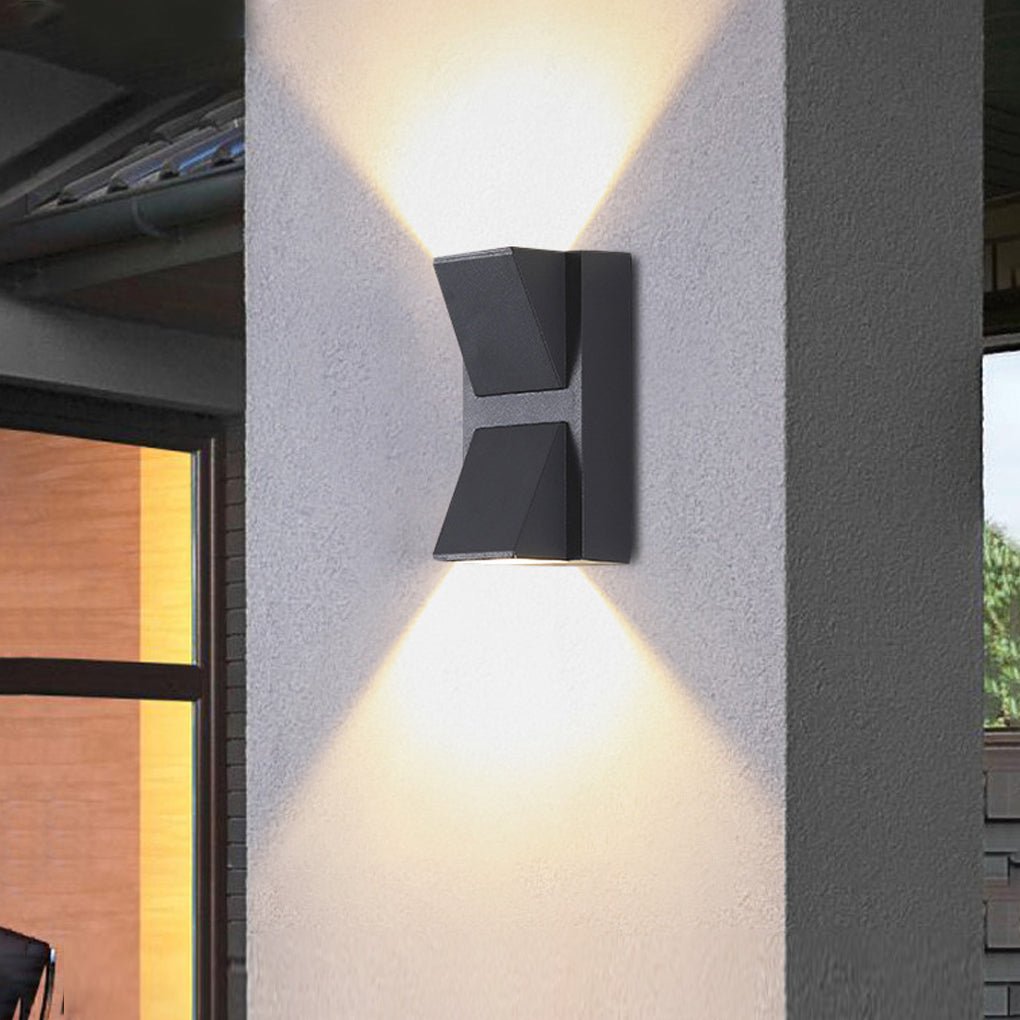 Waterproof Up & Down K-Type Black LED Outdoor Wall Lights - Lamp Outdoor