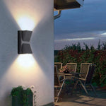 Waterproof Up & Down K-Type Black LED Outdoor Wall Lights - Lamp Outdoor