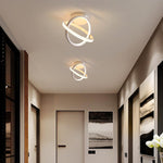 Creative Circles LED Black Modern Ceiling Lights Flush Mount Lighting - Lamp Outdoor