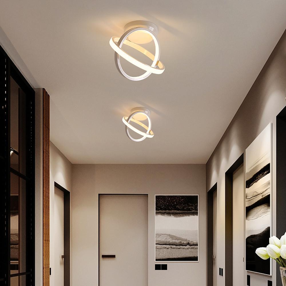 Creative Circles LED Black Modern Ceiling Lights Flush Mount Lighting - Lamp Outdoor