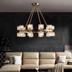 Circles Spotlights Industrial Brass Chandeliers LED Ceiling Light - Lamp Outdoor