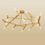 Creative Metal Design 16-Lights LED Industrial Chandeliers Hanging Lamp - Lamp Outdoor