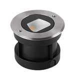 Ultra-thin Waterproof Recessed Step Lights LED Ground Lighting for Stairs, Decks (IP65, 110-240V, Warm White) - Lamp Outdoor