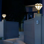 Unique Diamond-shaped LED Post Lights Outdoor Lights Waterproof Fence Post Lights - Lamp Outdoor