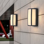 Unique Double - layer Lampshade Waterproof Outdoor LED Wall Lamp for Villa Courtyard Balcony