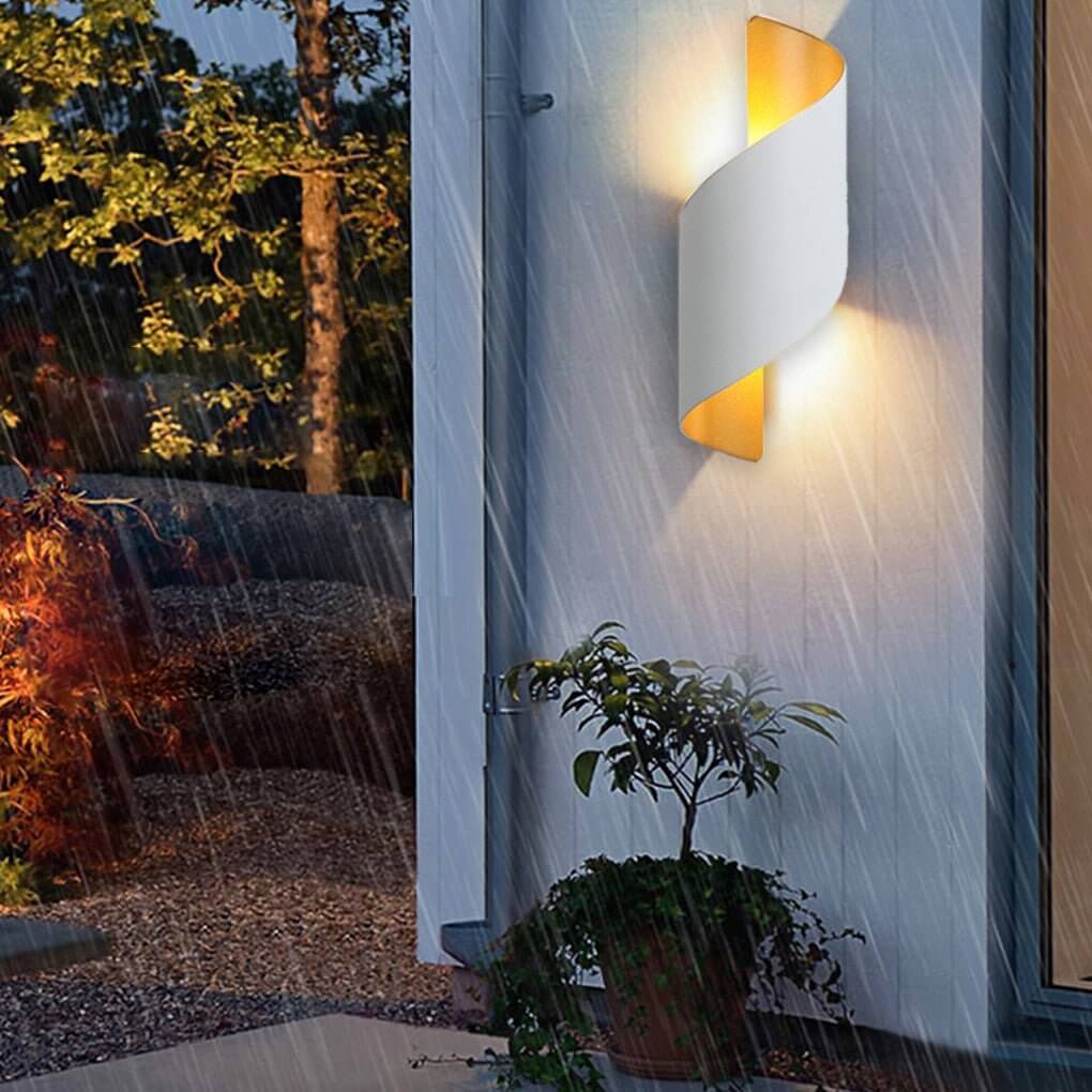 Unique Spiral Design LED Waterproof Two-way Luminous Wall Light for Aisle Balcony - Lamp Outdoor