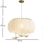 Modern Contemporary Chandeliers Drum Light Chandelier Feather Chandelier - Lamp Outdoor