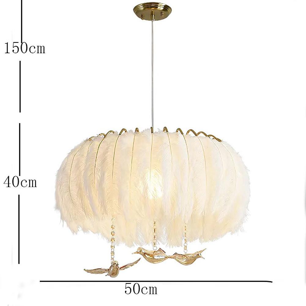 Modern Contemporary Chandeliers Drum Light Chandelier Feather Chandelier - Lamp Outdoor