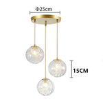 Nordic Artistic Glass Pendant Lighting Globe Pendant Lighting - Lamp Outdoor
